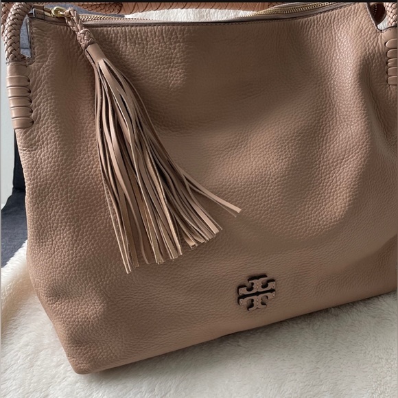 Tory Burch Taylor Pebbled Leather Hobo Bag - Picture 2 of 2